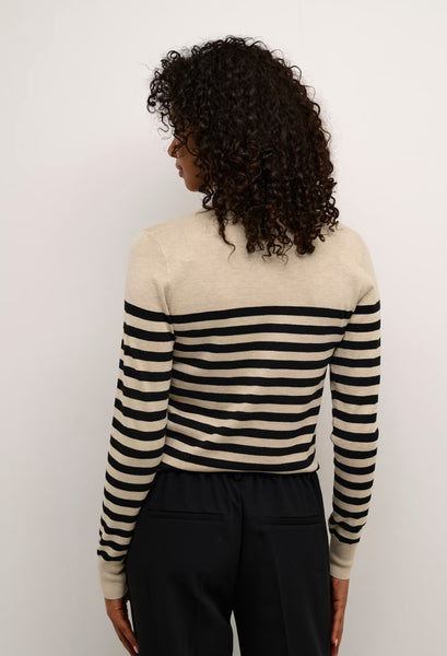 Lizza Striped Turtleneck