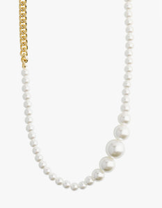 BEAT pearl necklace - gold plated