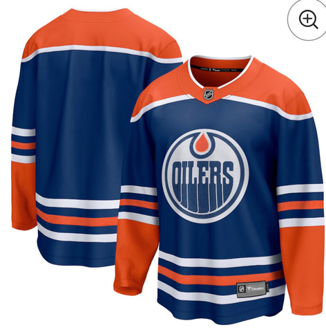 Edmonton Oilers Fanatics Home Breakaway Blank Jersey - Royal