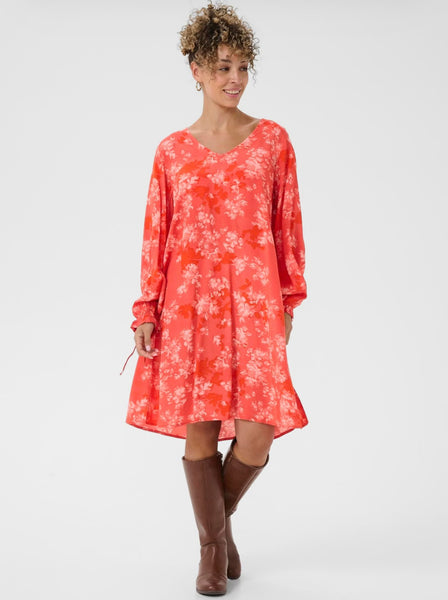 BEATRICE DRESS - Red Flower
