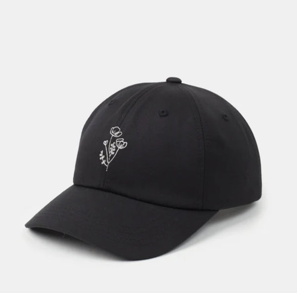 Flower Embroidery Peak Hat