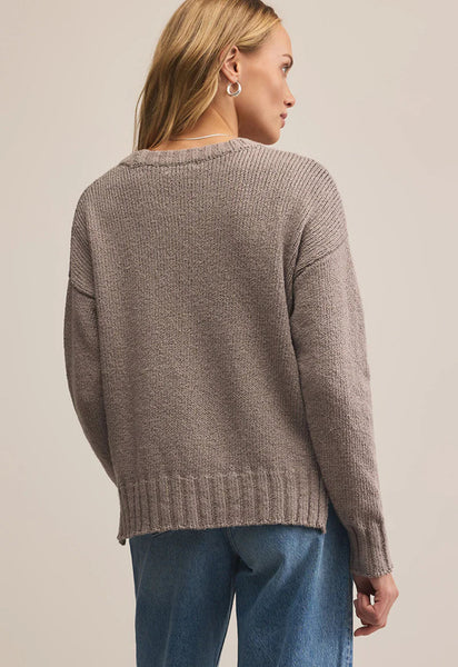 Beck Textured Sweater - Light Tavern