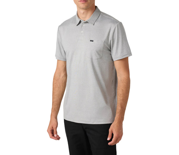 Traveler UPF Polo - Heather Grey