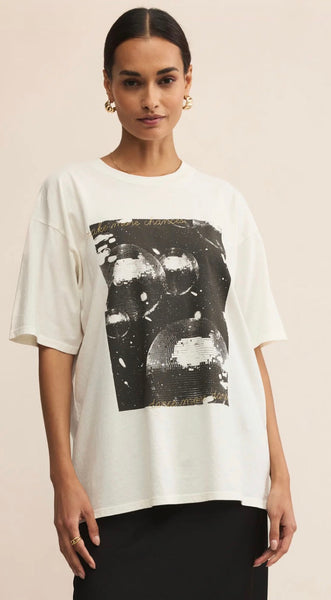 Dance More Dances City Tee - Sea Salt