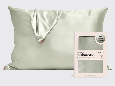 Standard Satin Pillowcase - Sage