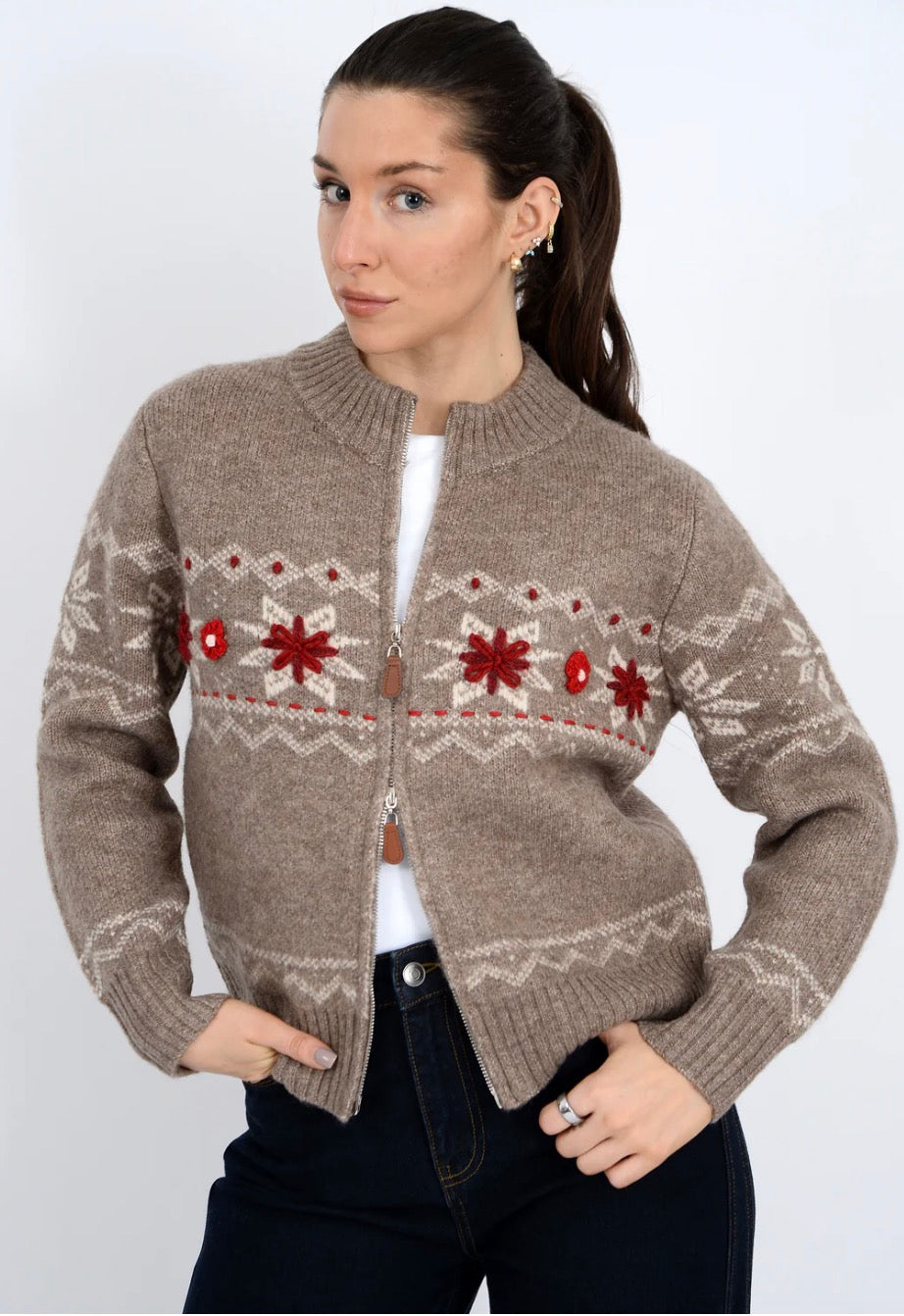 Nayeli Cardigan - Taupe