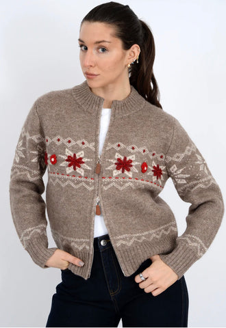 Nayeli Cardigan - Taupe