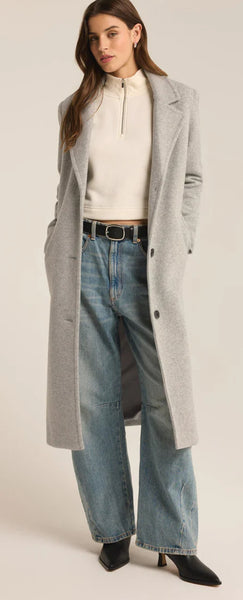 Conway Plush Coat - Classic Heather Gray