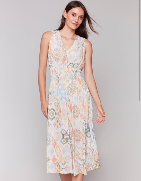 Lydia Sleeveless V-Neck Dress - Lemonade