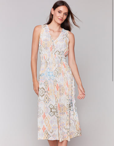 Lydia Sleeveless V-Neck Dress - Lemonade