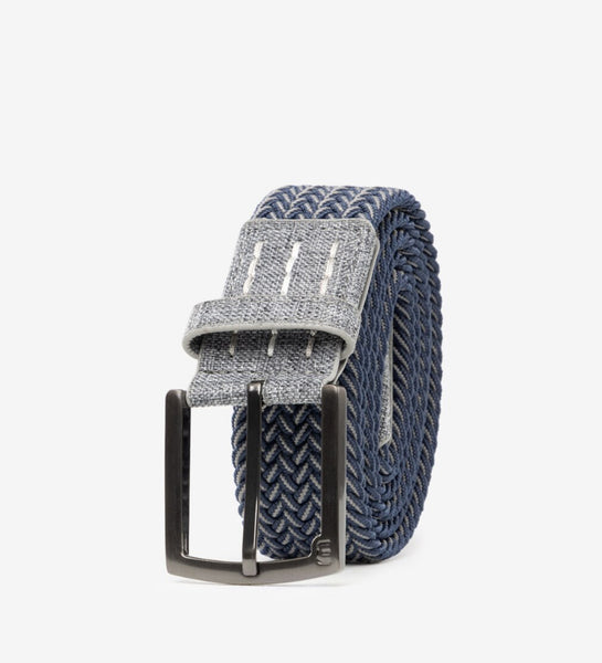 CHEERS 2.0 STRETCH WOVEN BELT- dark blue/grey