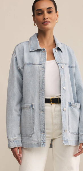 On the Road Denim Jacket - Faded Indigo