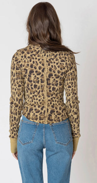 Printed Thermal Tee - Tonal Cheetah