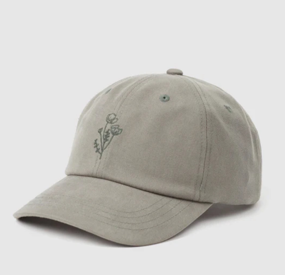Flower Embroidery Peak Hat