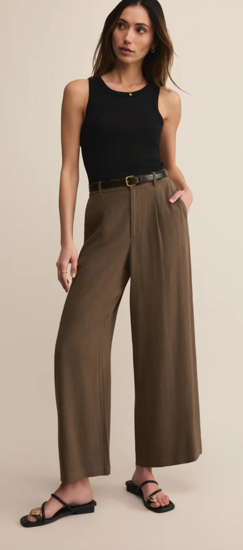 Vista Linen Pant - Tavern