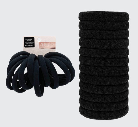 Nylon Elastics 20pc - Black