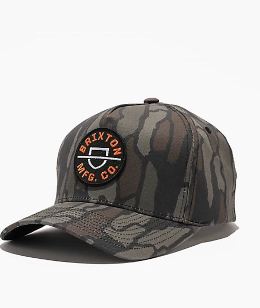 Crest Snapback - Bark Camo
