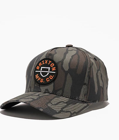 Crest Snapback - Bark Camo