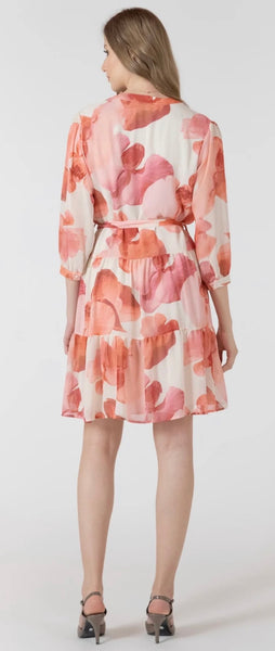 TIA Belted Dress - Rose Petals