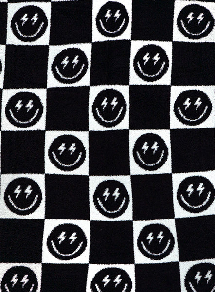 Black Bolt Smile Blanket
