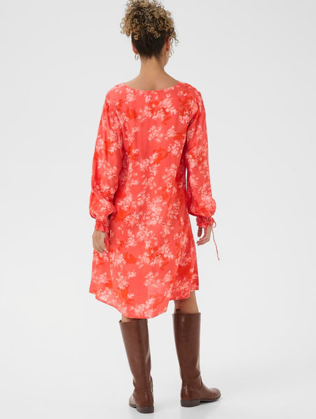 BEATRICE DRESS - Red Flower