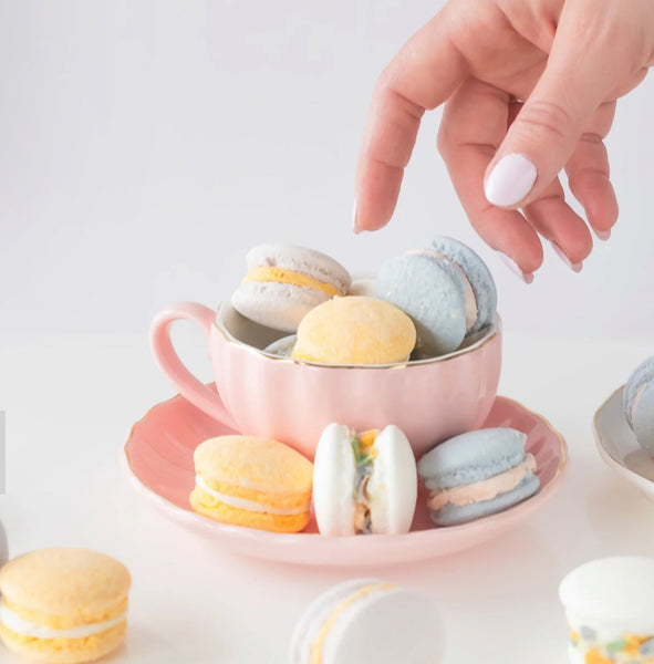 Cake Batter Bath Macarons