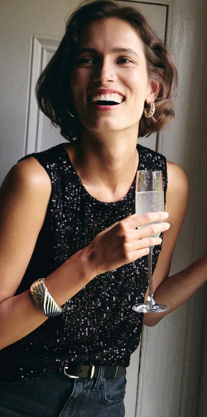 SLOANE SEQUIN TOP