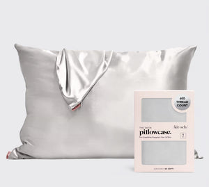 Satin Pillowcase - silver