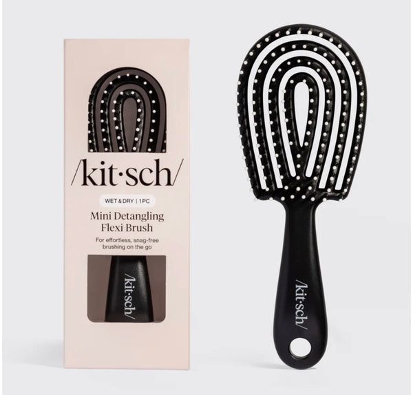 Mini Detangling Flexi Brush - Black