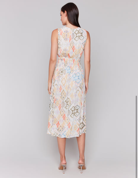 Lydia Sleeveless V-Neck Dress - Lemonade