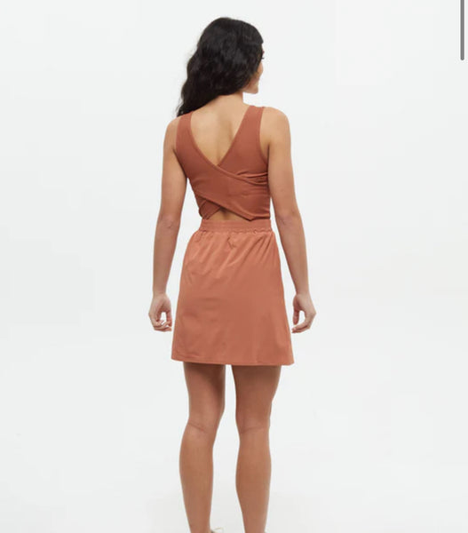 Ashby Twist Tank Back Dress - Clay Tile