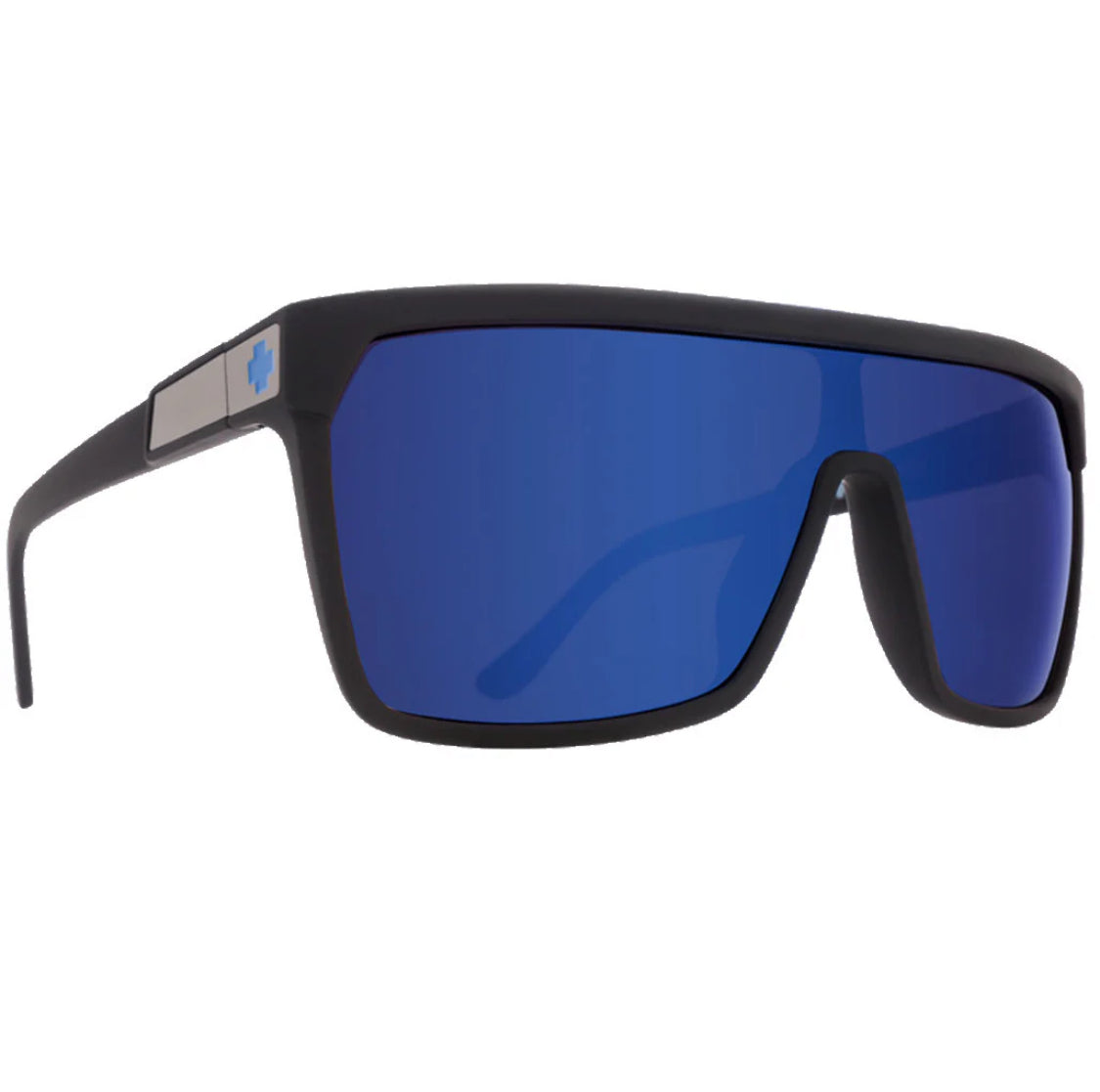 Flynn Soft Matte Black - Happy Bronze Dark Blue Mirror