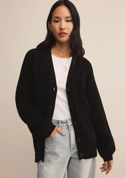 VOYAGER CARDIGAN- Blk