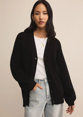 VOYAGER CARDIGAN- Blk