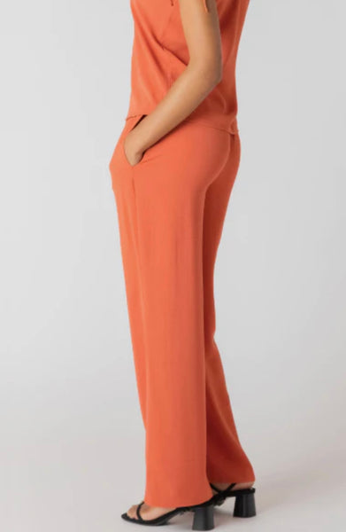 Heidi Flowy Wide Leg Pant - Copper