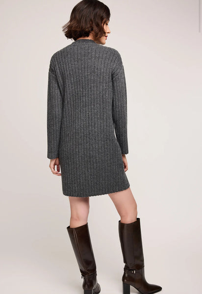 YVETTE KNIT DRESS - Heather Charcoal