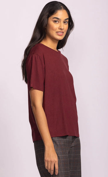 The Camilla Top Burgundy