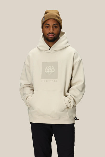 KNOCKOUT LOGO PREMIUM HEAVYWEIGHT PULLOVER HOODY- Limestone