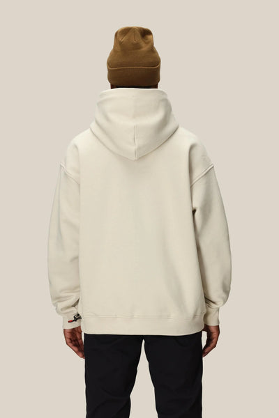 KNOCKOUT LOGO PREMIUM HEAVYWEIGHT PULLOVER HOODY- Limestone