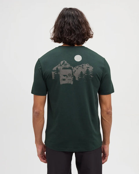 Mountain Pass Tee - Dark Forest Green/Ashwood