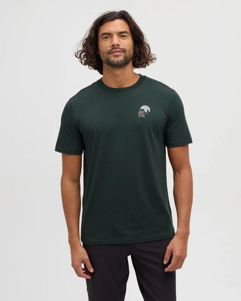 Mountain Pass Tee - Dark Forest Green/Ashwood