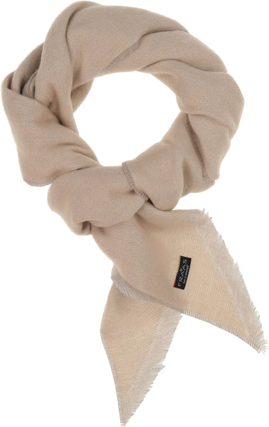 SUSTAINABILITY EDITION SOLID DOUBLEFACE RECYCLED BIAS SCARF- marzipan