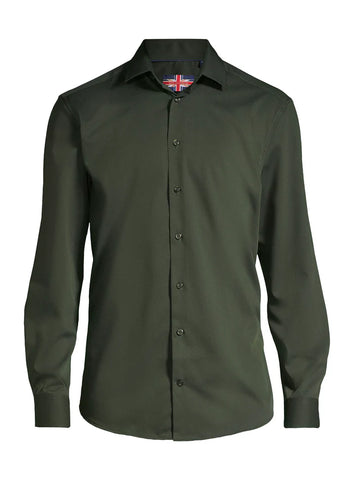 RECYCLED DRESS SHIRT - GREEN
