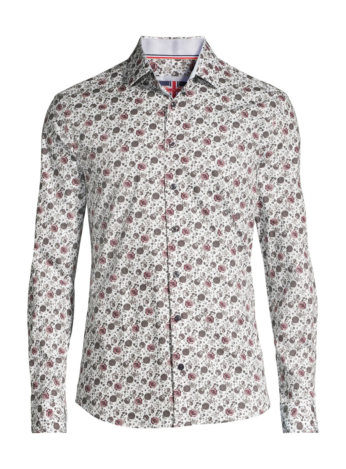 COTTON SPORT SHIRT - BURGUNDY