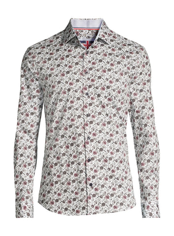COTTON SPORT SHIRT - BURGUNDY