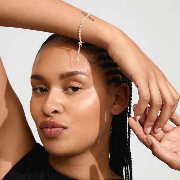 SKY TENNIS CRYSTAL BRACELET- Silver