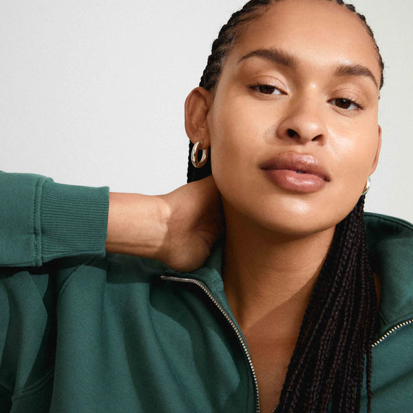 MARLO RECYCLED CHUNKY EARRINGS- Silver