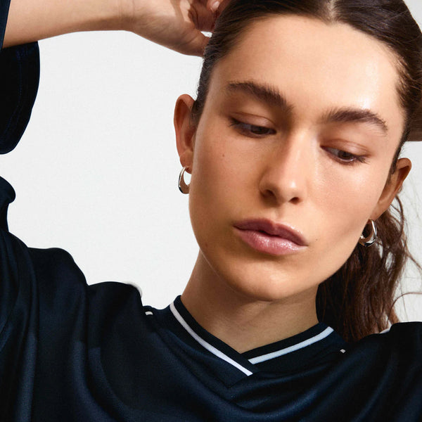 DUNE RECYCLED CHUNKY HOOP EARRINGS- Silver