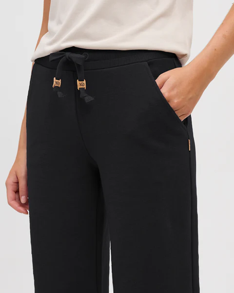 Bamone Wide Leg Sweatpant - Meteorite Black