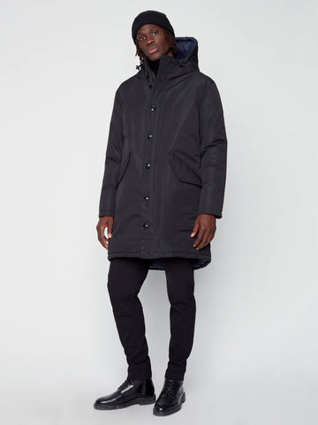 NIGEL-BLACK
Men's Anorak Parka with Banana Sleeves